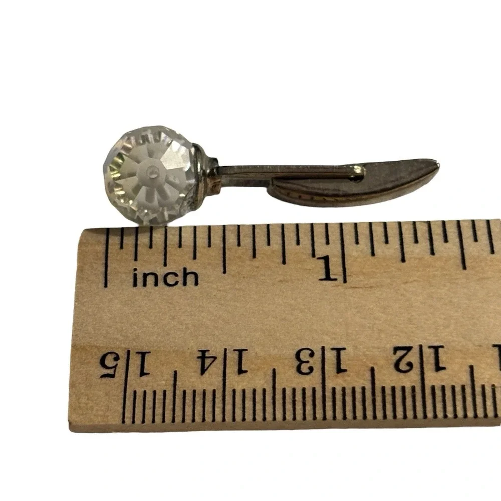 VTG Crystal Cufflinks‎ Faceted Aurora Borealis AB Coated Formal Wear Classic